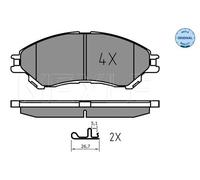 MEYLE 025 259 7916 Kit pastiglie freni