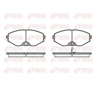 REMSA 0375.02 Kit pastiglie freni