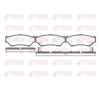 Pastiglie freno Assale anteriore 0389.12 REMSA per SUZUKI VITARA GRAND VITARA I