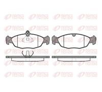 REMSA 0393.00 Kit pastiglie freni