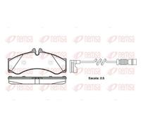 REMSA 0614.12 Kit pastiglie freni