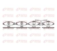 Pastiglie freno Assale anteriore 0624.02 REMSA per SSANGYONG DAEWOO MITSUBISHI