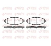 Pastiglie freno Assale anteriore 0696.00 REMSA per CHEVROLET DAEWOO