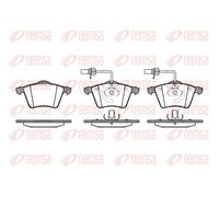 Pastiglie freno Assale anteriore 0721.02 REMSA per VW FORD SEAT