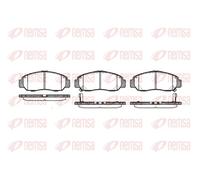 Pastiglie freno Assale anteriore 0747.12 REMSA per HONDA NISSAN HYUNDAI