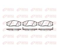 Pastiglie freno Assale anteriore 0771.22 REMSA per SSANGYONG HYUNDAI KIA