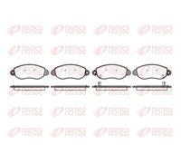 Pastiglie freno Assale anteriore 0772.02 REMSA per FORD TRANSIT Autobus