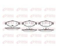 REMSA 0812.02 Kit pastiglie freni