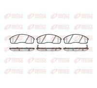 REMSA 0821.02 Kit pastiglie freni