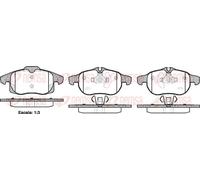 Pastiglie freno Assale anteriore 0888.40 REMSA per SAAB OPEL CADILLAC