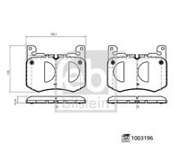 FEBI BILSTEIN 1003196 Kit pastiglie freni