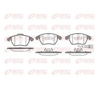 Pastiglie freno Assale anteriore 1030.01 REMSA per VW SKODA AUDI SEAT