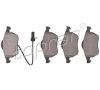 Pastiglie freno Assale anteriore 108 804 TOPRAN per VW SEAT FORD