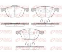 Pastiglie freno Assale anteriore 1082.15 REMSA per FORD MAZDA VOLVO