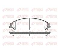 REMSA 1128.08 Kit pastiglie freni