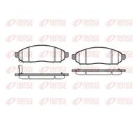 Pastiglie freno Assale anteriore 1162.01 REMSA per NISSAN PATHFINDER III