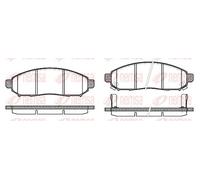 Pastiglie freno Assale anteriore 1162.12 REMSA per NISSAN LEAF NV200 Furgone