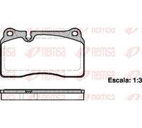 Pastiglie freno Assale anteriore 1200.00 REMSA per VW AUDI SEAT LAND ROVER