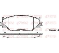 REMSA Kit pastiglie freni 1201.00 – Assale anteriore per LEXUS IS II IS III