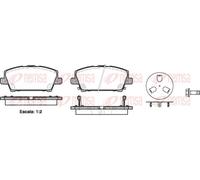 REMSA 1205.02 Kit pastiglie freni