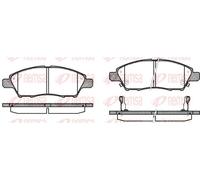 Pastiglie freno Assale anteriore 1210.02 REMSA per NISSAN TIIDA Hatchback