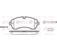 REMSA 1243.00 Kit pastiglie freni