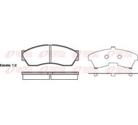 REMSA 1253.00 Kit pastiglie freni