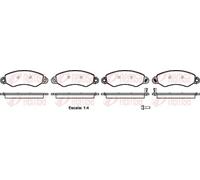 REMSA 1255.02 Kit pastiglie freni