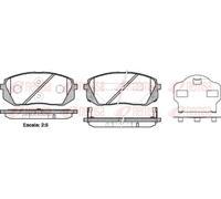 REMSA 1302.02 Kit pastiglie freni