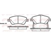 REMSA 1310.02 Kit pastiglie freni