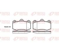 REMSA 1404.00 Kit pastiglie freni