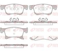 REMSA 1580.02 Kit pastiglie freni