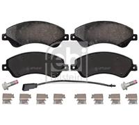 febi bilstein 16673 pastiglie freno con aggiunta di materiale (anteriore) - set di 4 pastiglie disco |