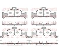 Pastiglie freno Assale anteriore 1691.00 REMSA per AUDI A4 B9 A4 B9 Avant Q5 A5