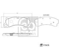 Pastiglie freno Assale anteriore 175676 FEBI BILSTEIN per PORSCHE 911 Cabriolet