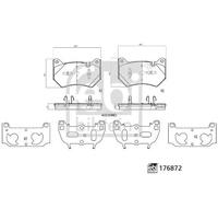Pastiglie freno Assale anteriore 176872 FEBI BILSTEIN per AUDI Q5 Q5 Sportback