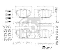 Set di pastiglie freno FEBI BILSTEIN 179950