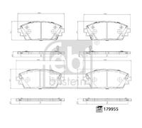 FEBI BILSTEIN 179955 Kit pastiglie freni