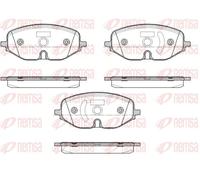 Pastiglie freno Assale anteriore 1906.01 REMSA per SKODA VW