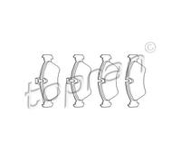 Pastiglie freno Assale anteriore 202 465 TOPRAN per OPEL KADETT E Hatchback