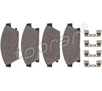 Pastiglie freno Assale anteriore 208 007 TOPRAN per OPEL CHEVROLET VAUXHALL