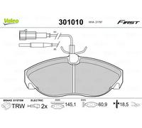 Pastiglie freno Assale anteriore 301010 VALEO per PEUGEOT FIAT CITROËN