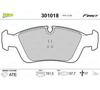 Pastiglie freno Assale anteriore 301018 VALEO per BMW 3 3 Coupé 3 Touring