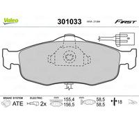 Valeo Kit pastiglie freni 301033 - freno a disco - assale anteriore - Ford Scorpio/Mondeo/Cougar
