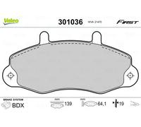 Pastiglie freno Assale anteriore 301036 VALEO per FORD TRANSIT Autobus