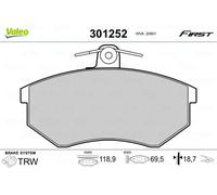 Pastiglie freno Assale anteriore 301252 VALEO per AUDI VW SEAT