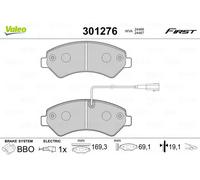 Pastiglie freno Assale anteriore 301276 VALEO per FIAT PEUGEOT CITROËN