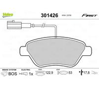 Pastiglie freno Assale anteriore 301426 VALEO per ABARTH ALFA ROMEO FIAT LANCIA