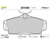Valeo Kit pastiglie freni 301450 – Set 4 Anteriore per Nissan Primera, Almera II