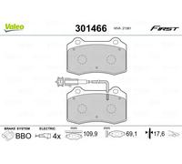 VALEO 301466 Kit pastiglie freni